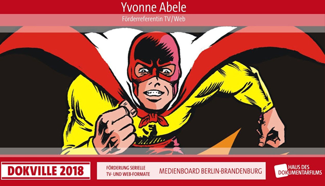 DOKVILLE 2018: Plakat zu Panel über "Medienboard Berlin-Brandenburg" (© HDF)