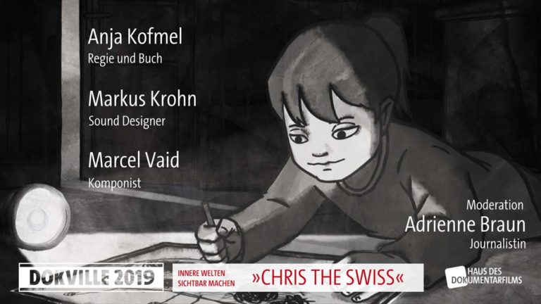 Poster zum Panel "Chris The Swiss" bei Dokville 2019 © HDF