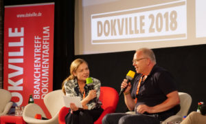 DOKVILLE 2018: Panel Streaming – Astrid Beyer im Gespräch mit Christian Beetz (© Sabine Hackenberg/HDF)